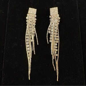 Statement Fringe Dangle Earrings Bridal